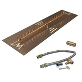 Linear Brass Burner/Rectangular Plate - CFBL210